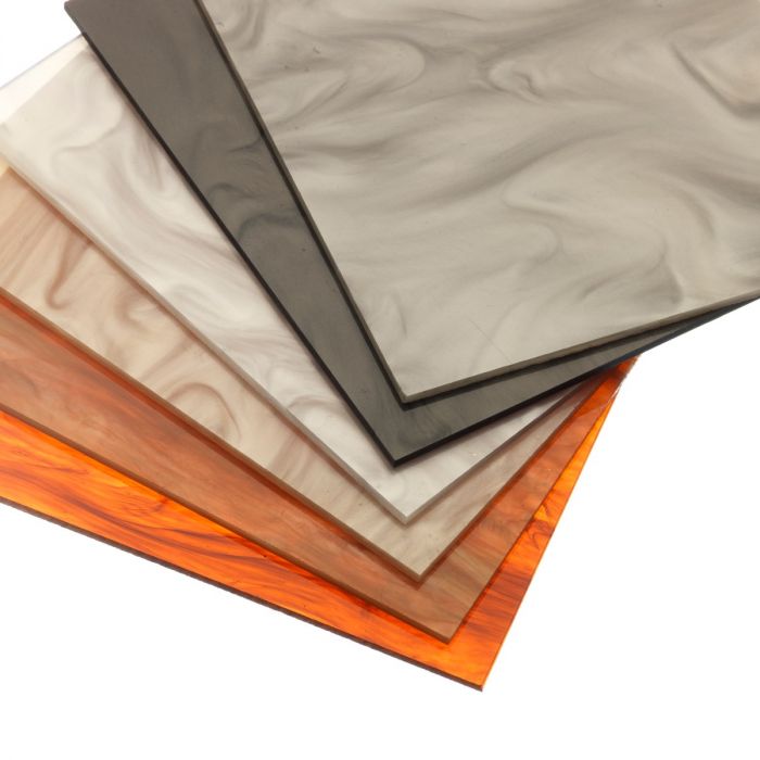 3mm Marble Pearl Tortoiseshell Acrylic Sheet In A Range Of Sizes Hindleys